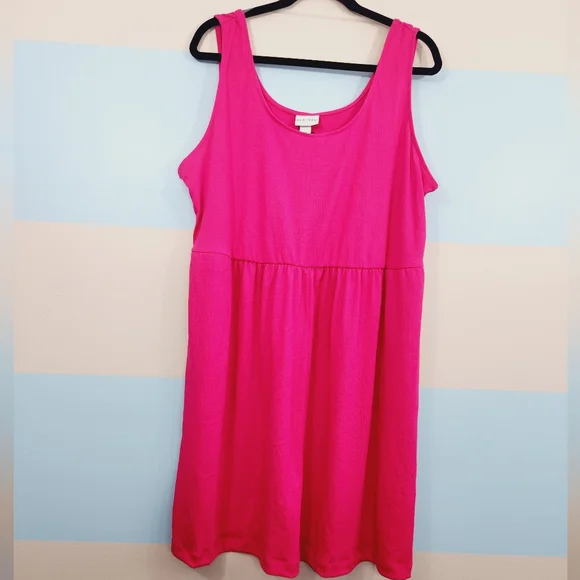 NWT Ava and Viv Plus Size Sleeveless Empire Waist Dress - Picture 7 of 9